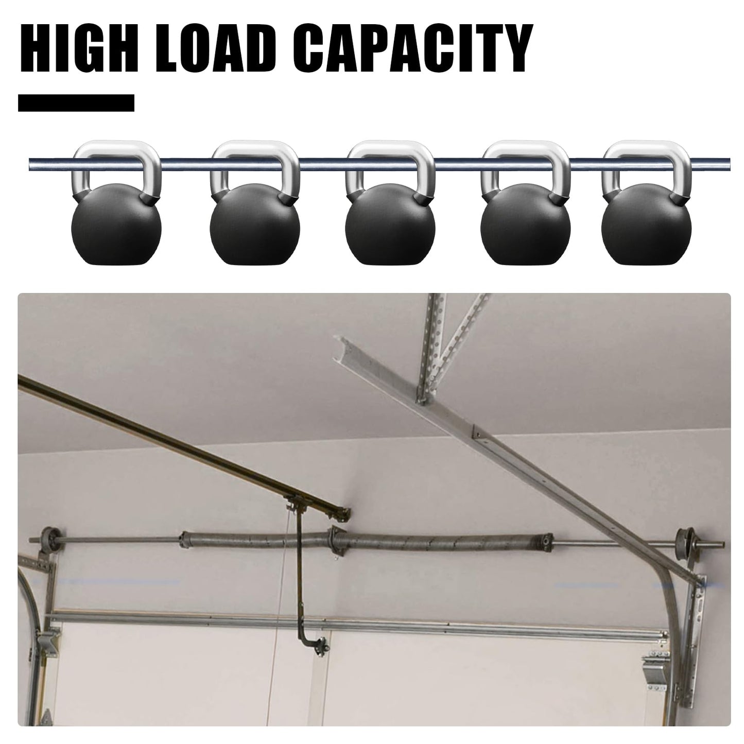 ZUIWAN Garage Door Tube Shaft,1” Garage Doors Torsion Tubes,8'10" Long,Made from 14-Gauge Galvanized Steel,Hollow Shafts,1 Pcs