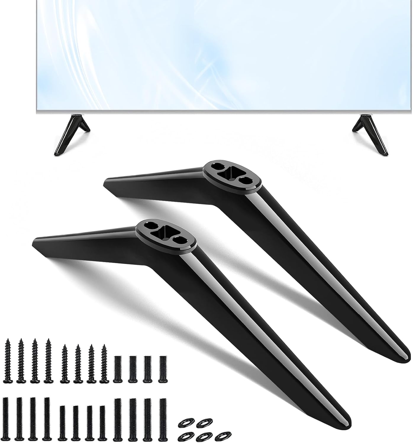 Maozhren 300/400 450 24 32 43 50 55 58 65 TV Stand for Element Roku TV Legs, for Element / Series, TV Stand Legs