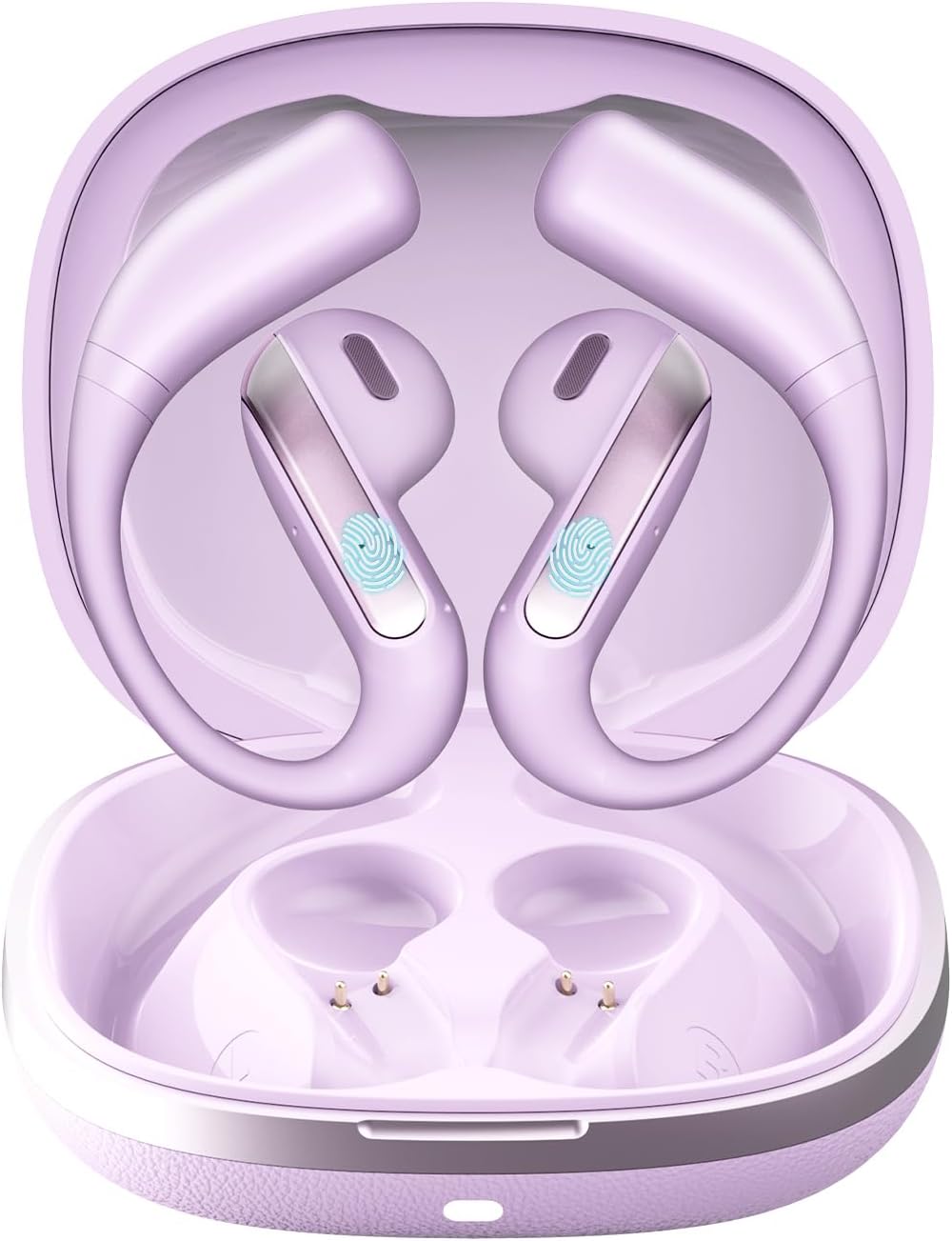 5.3 58H IPX7 Piluyaa Open Ear Bluetooth Earbuds, Wireless Headphones Sport Over Earphones Built-in Mic with Ear Hooks