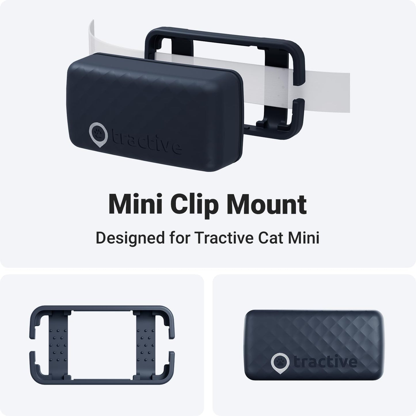 Tractive (Pack 2) GPS Cat Mini Clip Mounting