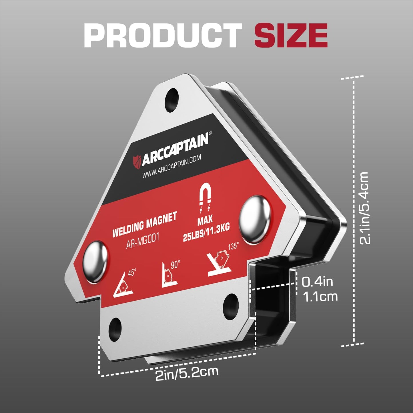 ARCCAPTAIN Stick Welder 200A & Welding Magnets 2pcs 25LB