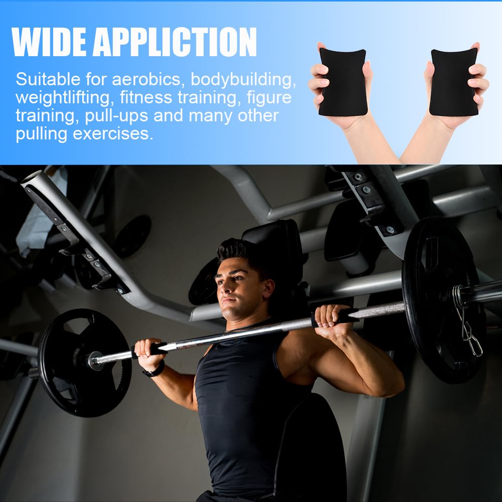 AMFUN 12 Pcs Gym Grip Pads for Weight Lifting Workout, Lifting Grips, Hand Pads, Adjustable Neoprene Padded for Men Women Fitness Strength Training