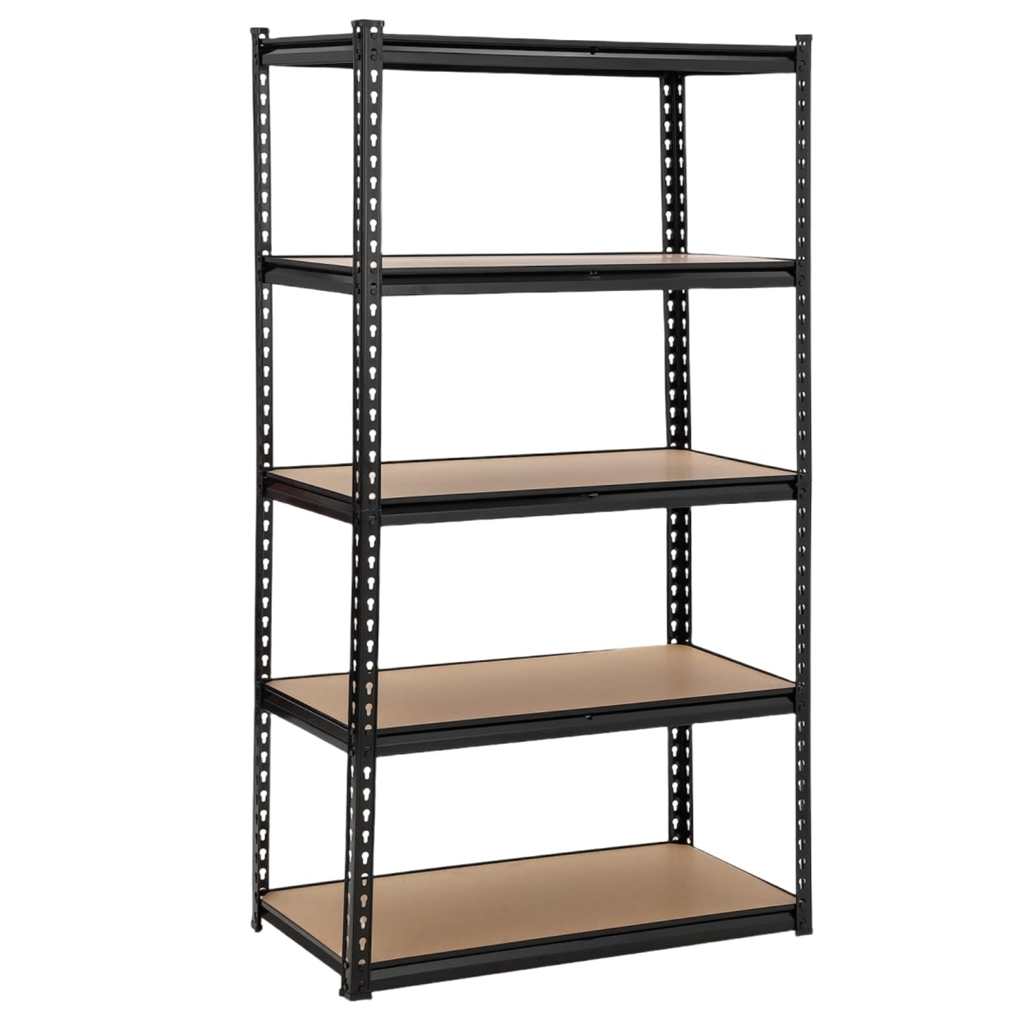 EliteEdge Garage Storage Shelves, 5-Tier Adjustable Storage Shelving, Heavy Duty Metal Utility Rack for Warehouse Basement Kitchen Pantry Laundry, Load 3850 Lbs, 48" L x 18" W x 73" H, Black