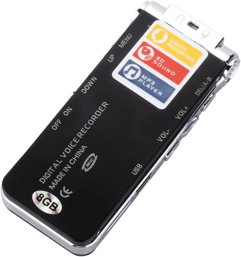Century Accessory 8GB 650HR MP3 Digital Audio Voice Recorder Dictaphone Portable Player USB Drive