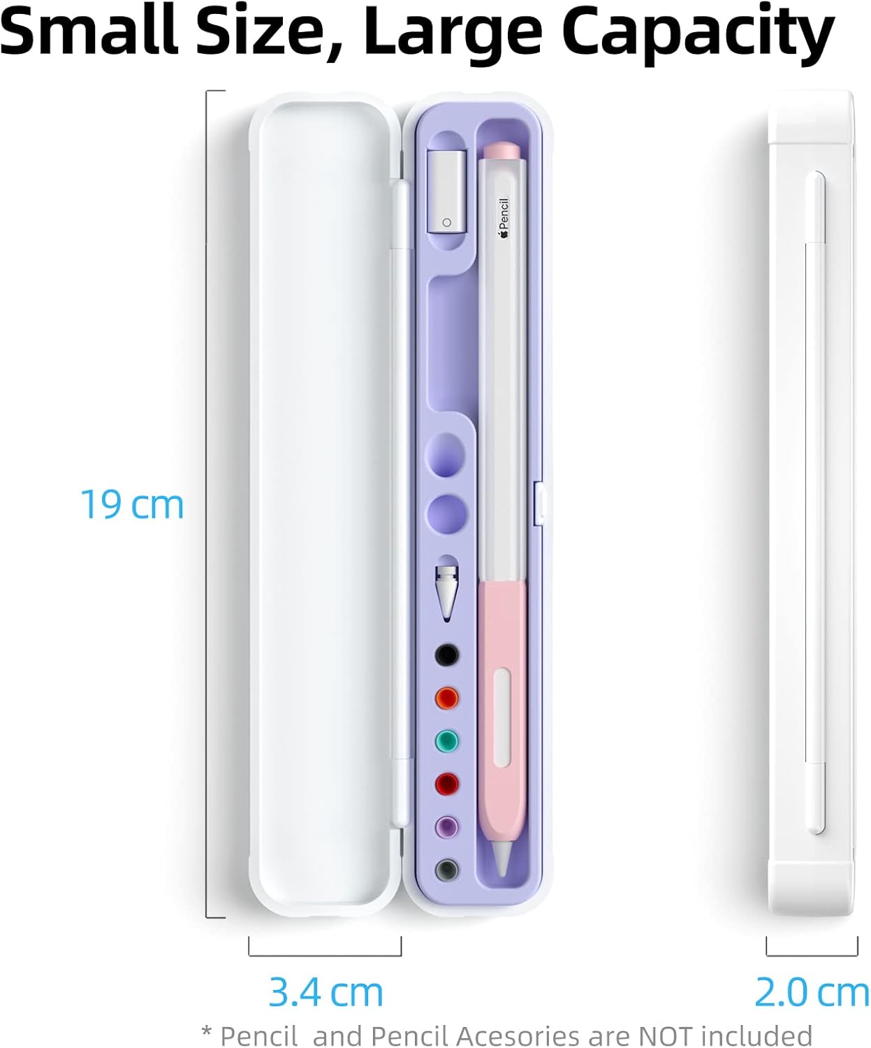 JOOSKO 2nd 1st Magnetic Carrying Case Compatible with Apple Pencil Generation and Gen Pencil and Samsung Galaxy S-Pen