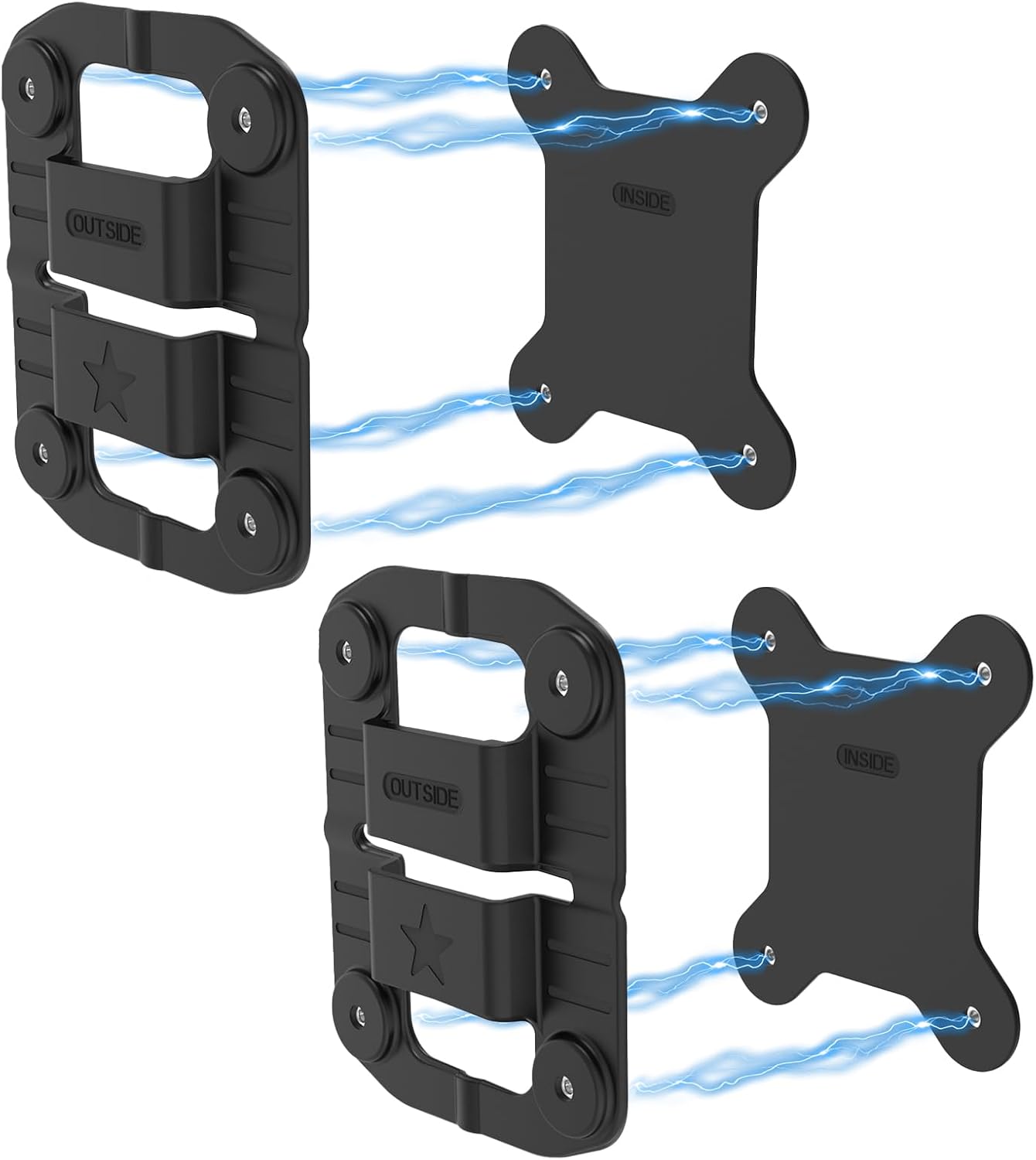 CXVKML Mount,8pcs Body Cam Magnet Magnets Style,Strong Magnet Camera Holder Fit for All Models Police Body Cam, Stick