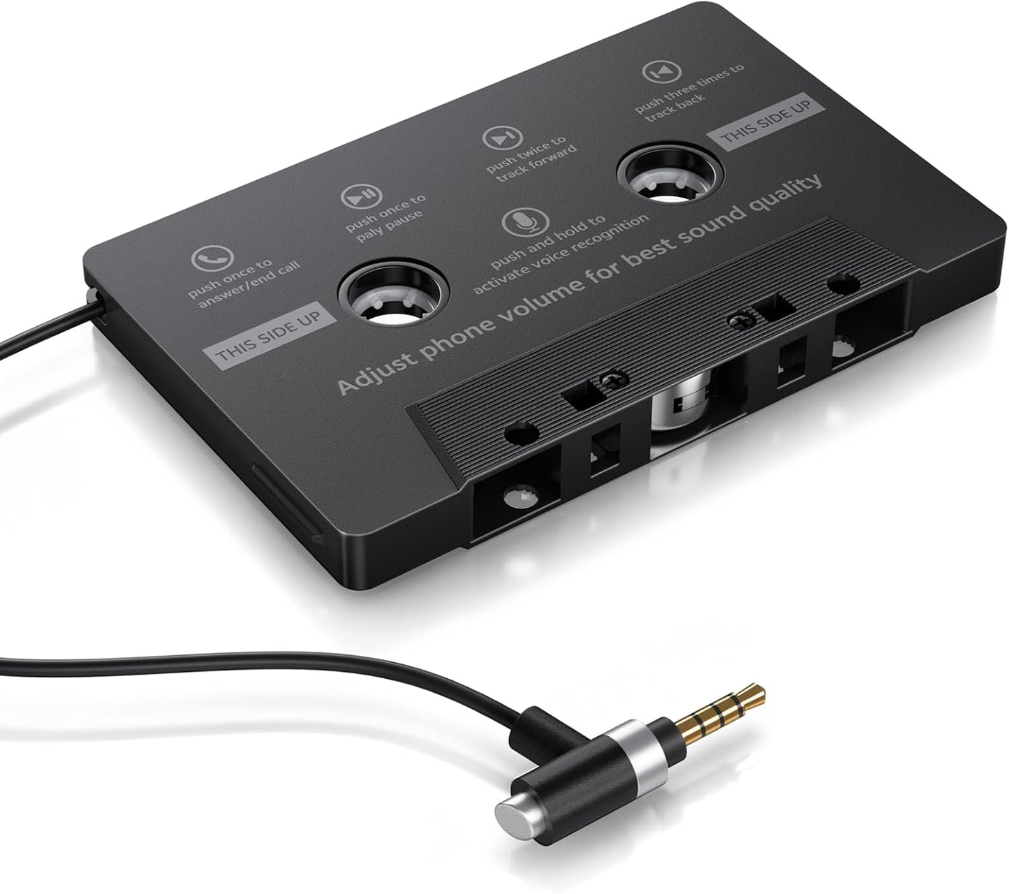 Mersoco Cassette MP3 Car AUX Adapter with Hands-Free Calling Great for Old Car Stereo Compatible with Smartphones