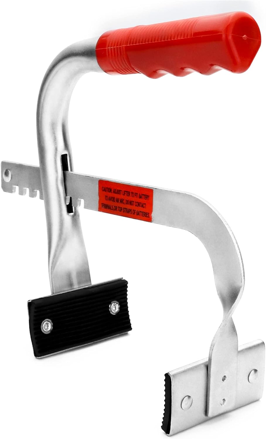 QWORK 5" 7", Battery Carrier, Battery Rack with Pads, Adjustable from to for Lifting and Carrying Batteries