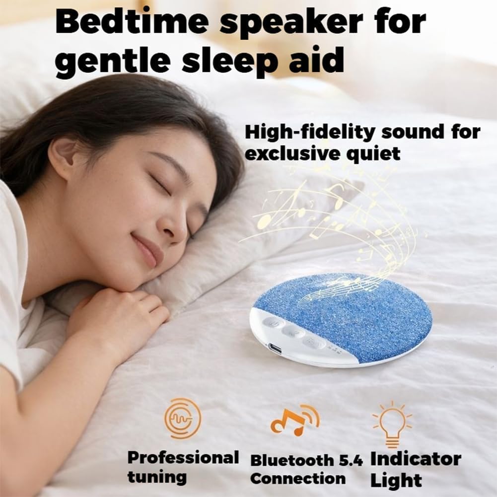 Generic Bluetooth Pillow Speaker for Sleeping, Under Pillow Speaker Bluetooth with White Noise, Pillows Spea-ker
