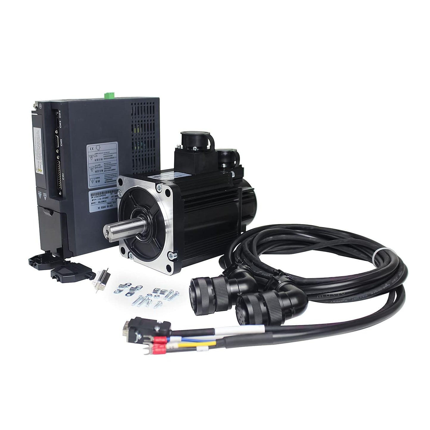 CNCTOPBAOS 1.8KW AC Servo Motor Driver Kit 3000rpm/4000rpm 220V 5.7Nm/16Nm 1800W CNC Servo Driver Controller System with 17-bit Encoder for CNC Automatic Device/Cutting Engraving Milling Lathe Machine