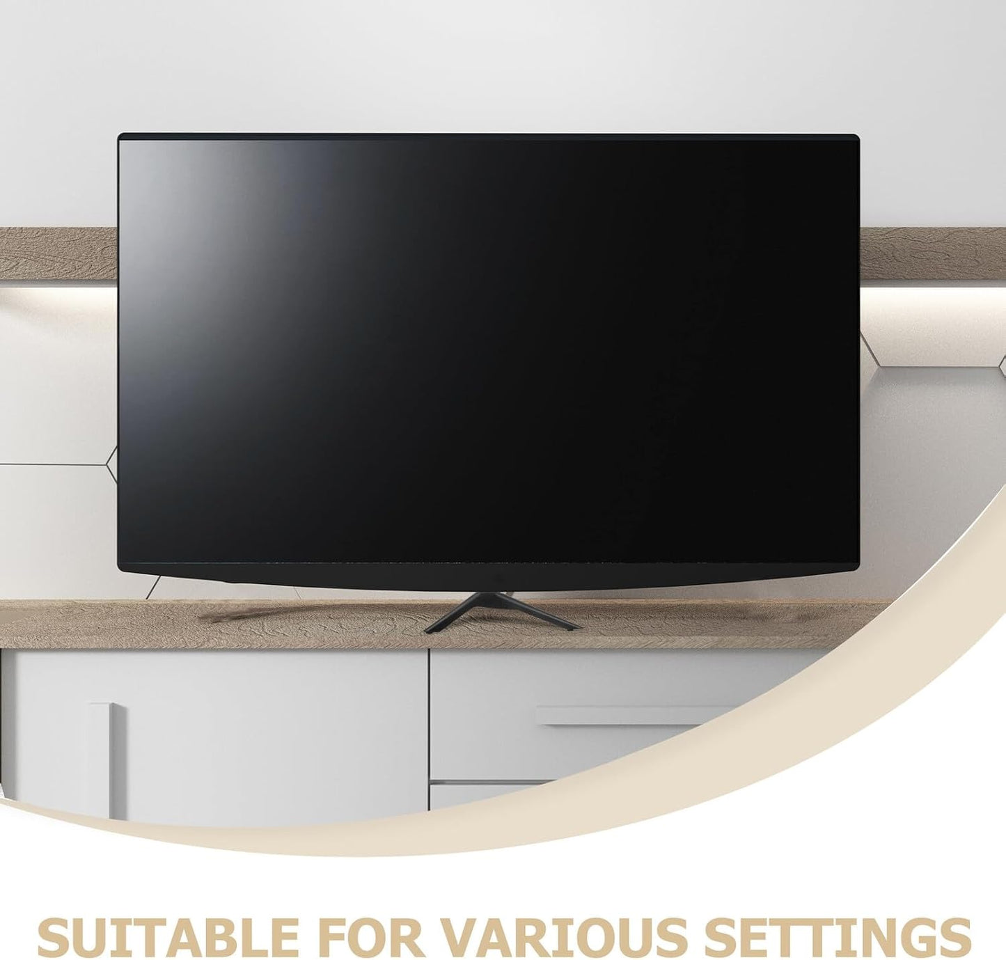 Zerodeko 32-43 Inch Universal Tv Stand Mount Base with Screws for LED LCD Televisions, Tabletop Support Feet Bracket
