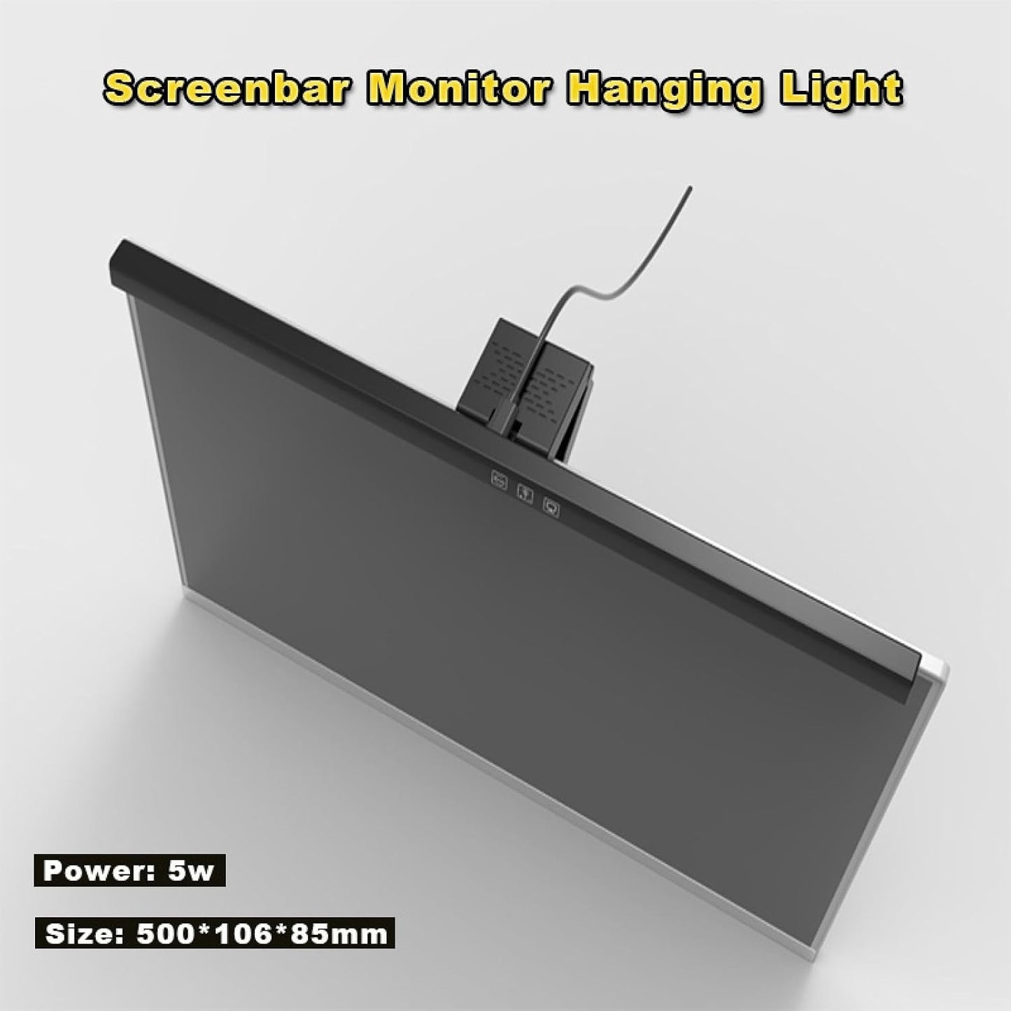 BLYGACN Dimming Computer Monitor Lamp, Screen Monitor Light Bar for Eye Caring, Screen Monitor Light Bar with Backlight