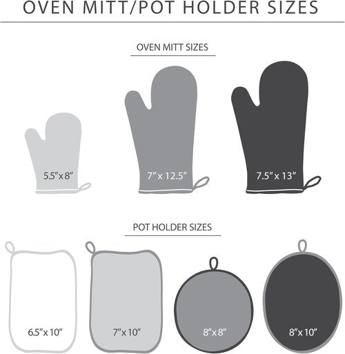 KitchenAid Oven Mitt Set - Two-Tone Non-Slip Design | Milkshake/Beige, 5.75"x13", 2 Pieces