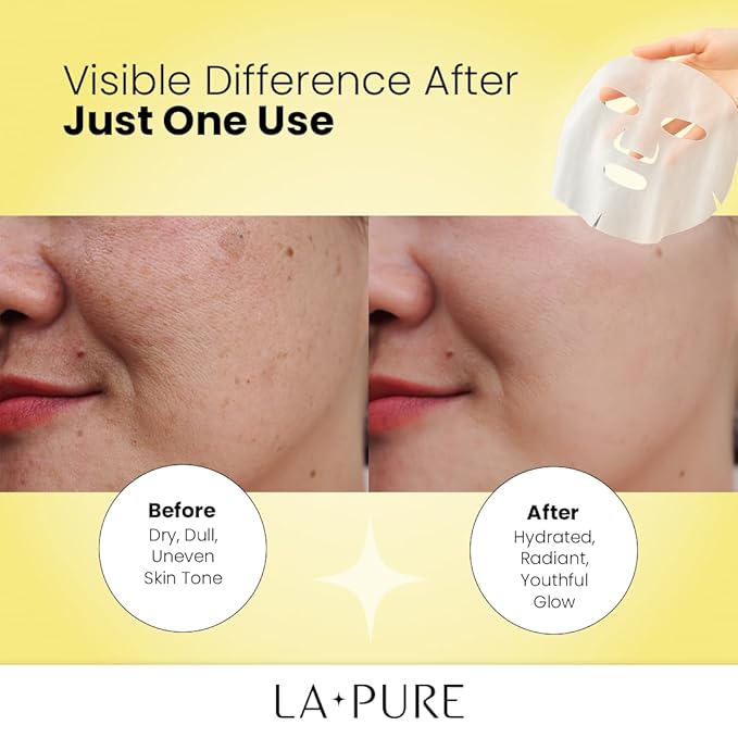 Snail Mucin Mask ??10ct Korean Sheet Mask Pack for Signs of Aging, Aid Skin Repair & Hydration ??Pure Snail Mask for Face with Collagen & Hyaluronic Acid ??Cruelty-Free Hydrating Sheet Mask