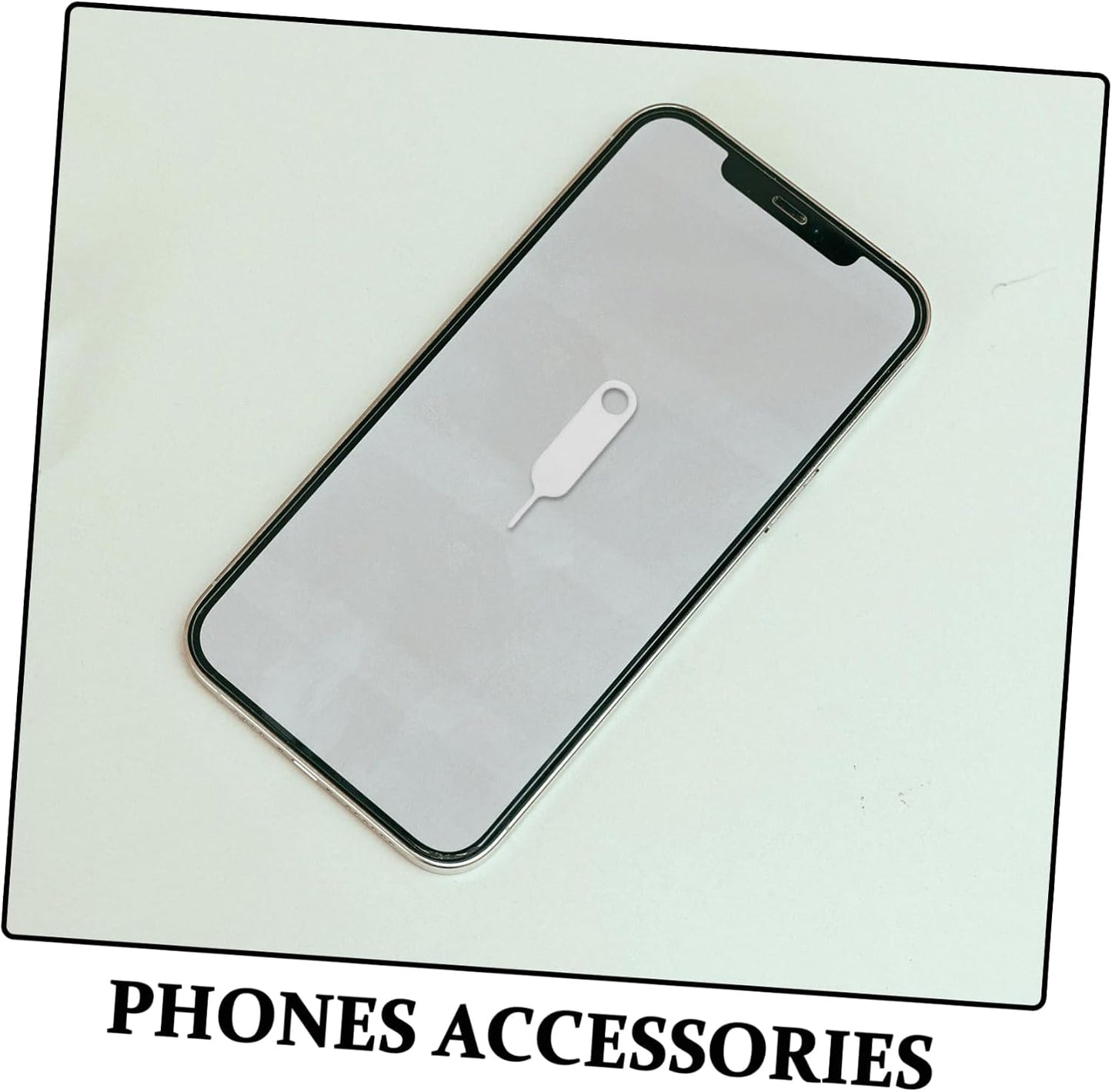 500pcs Sim Card Ejector Tool Durable Stainless Steel Mobile Phone Disassembly Pin Smooth Edges for Safe Handling