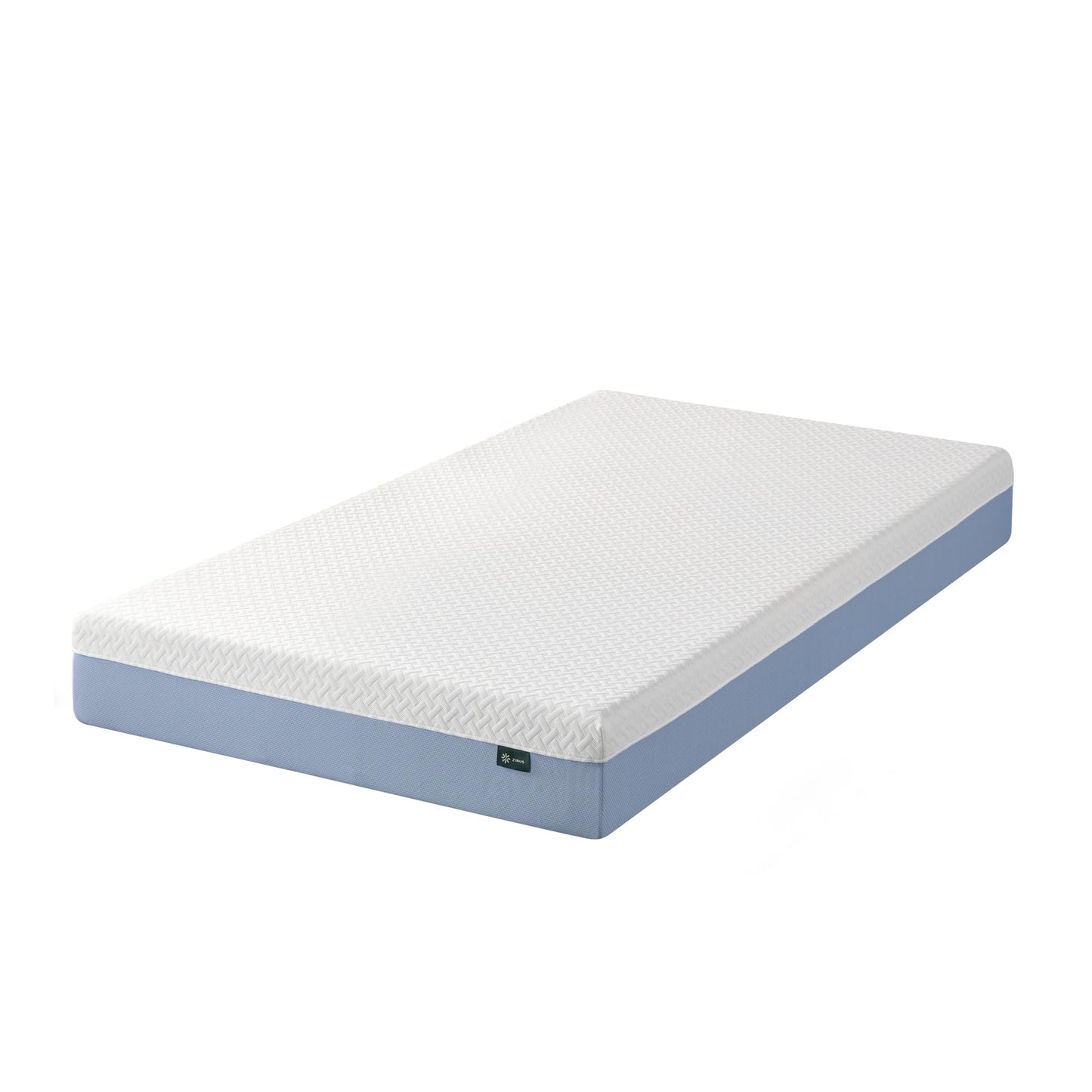 Zinus 8-Inch Twin Cooling Essential Memory Foam Mattress, White, Medium Feel, Fiberglass Free, Certified Safe Materials