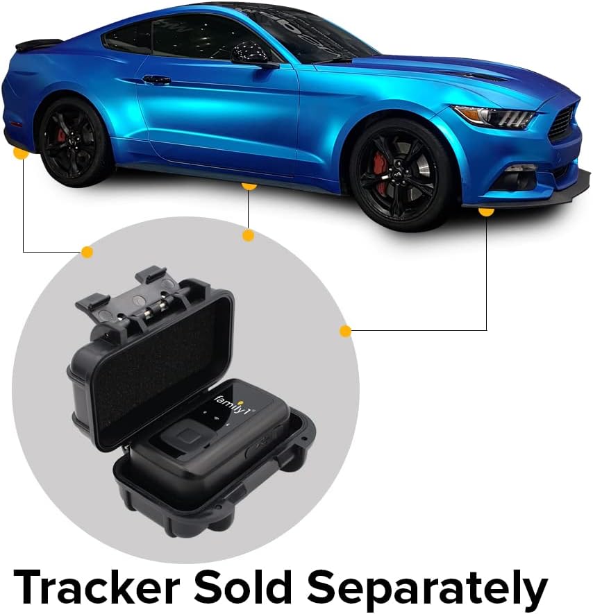 Family1st Weatherproof Magnetic Case for GPS Tracker Device for Vehicles, AirTag, Key Holder Under Vehicles