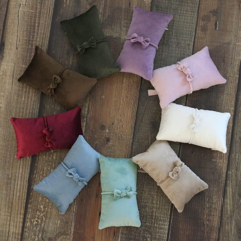 Zeroest Posing Pillows Newborn Photography Baby Posing Pillow Infant Photo Shoot Props Velvet Posing Pillow