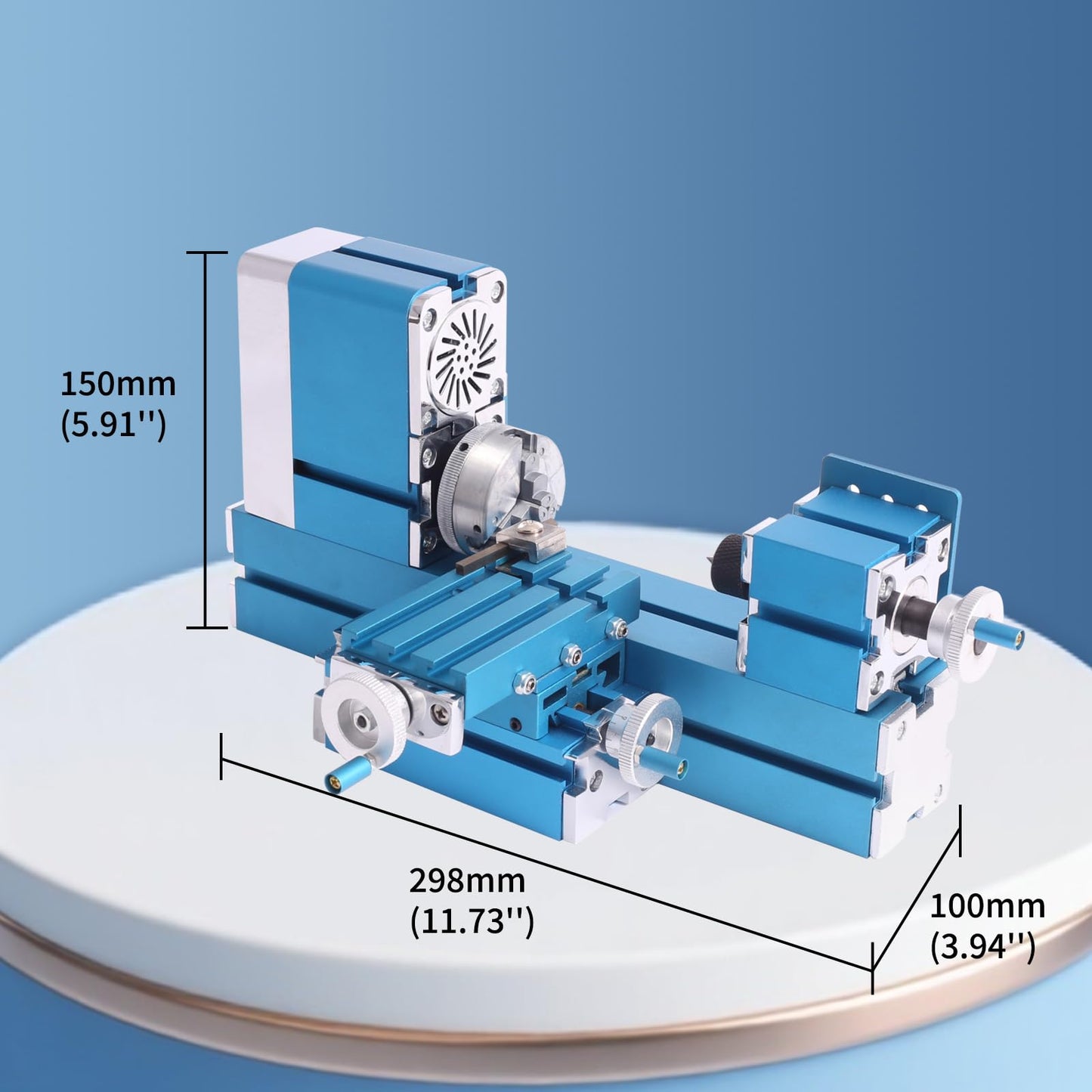 Power metal lathes (24, Watts),Hobby use, small size, mini metal lathes, garage workshop tools,timber metal friendly,W103MA