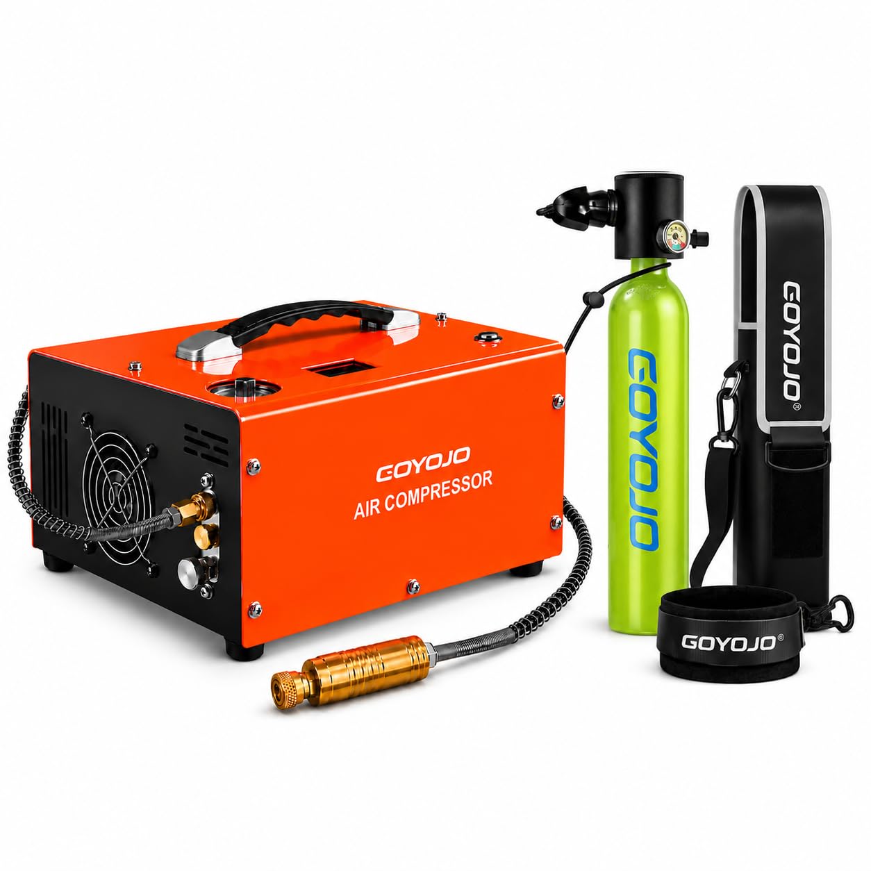 GOYOJO 0.5L Mini Scuba Tank and PCP Air Compressor
