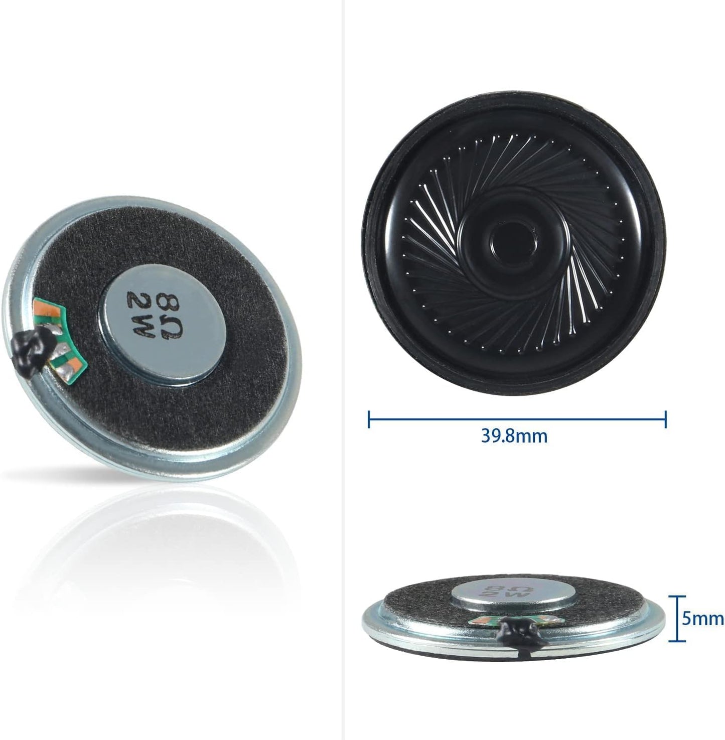 ALMOCN 2PCS YX5200 MP3 4PCS 2W 8Ohm MP3 DFPlayer Mini Player Audio Module + Round Micro Speaker Voice Decode Board