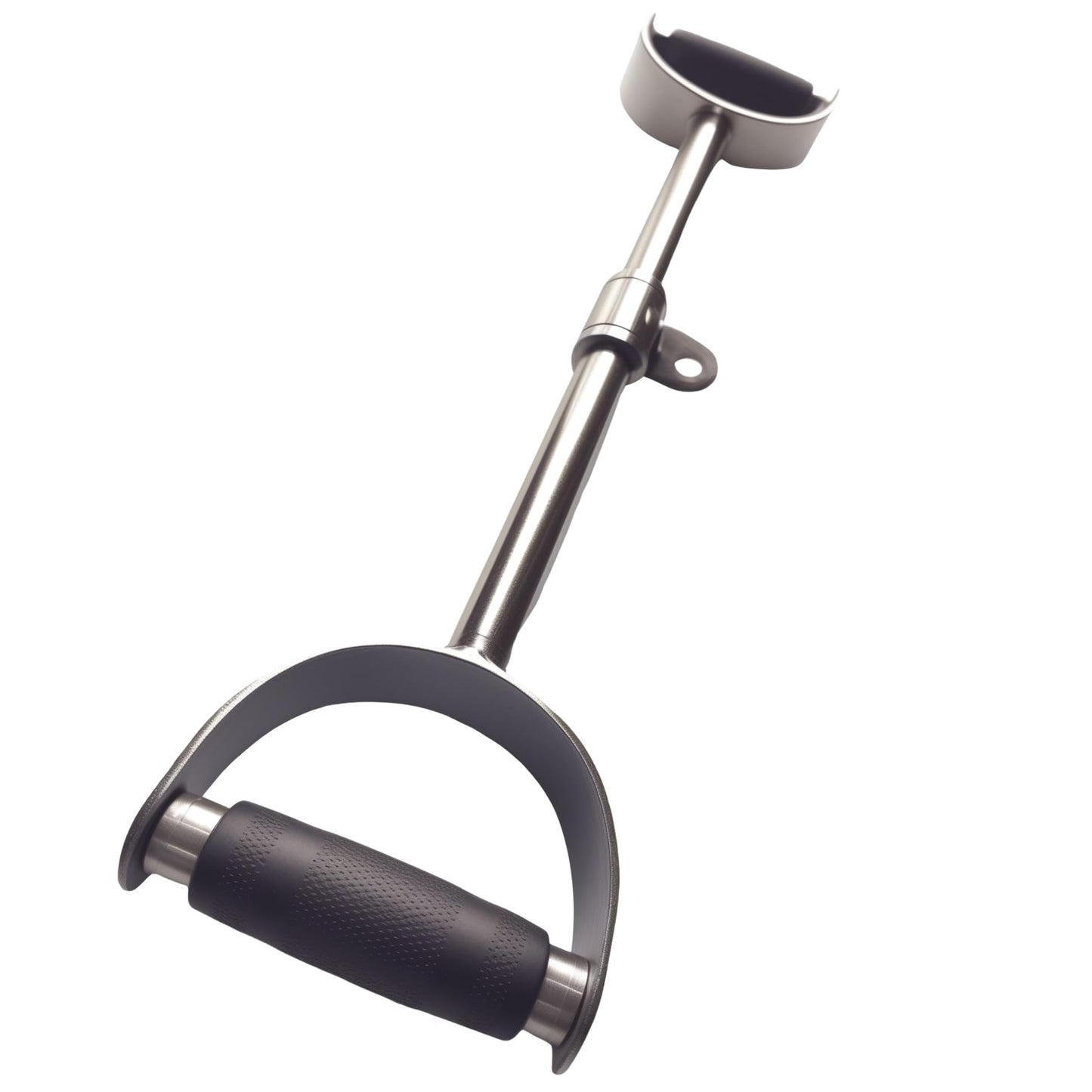 yuhqc LAT Pull Down Bar Press Down Bar Cable Machine Attachment Multi Gym Attachment Solid Steel Tricep V-Bar (24 Inch)