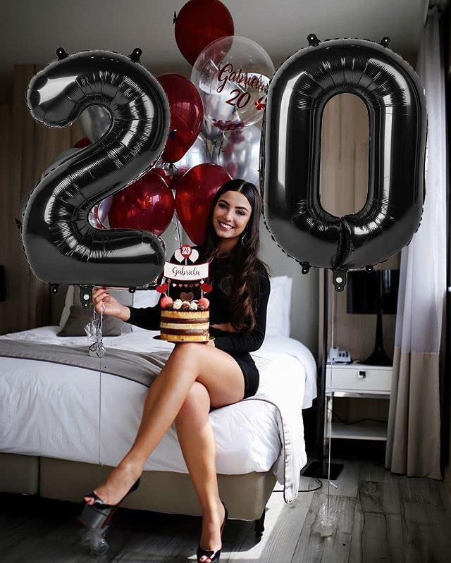 Number 0 Balloons - 40 Inch Black Birthday Balloons for Celebrations & Events | Perfect for Milestones