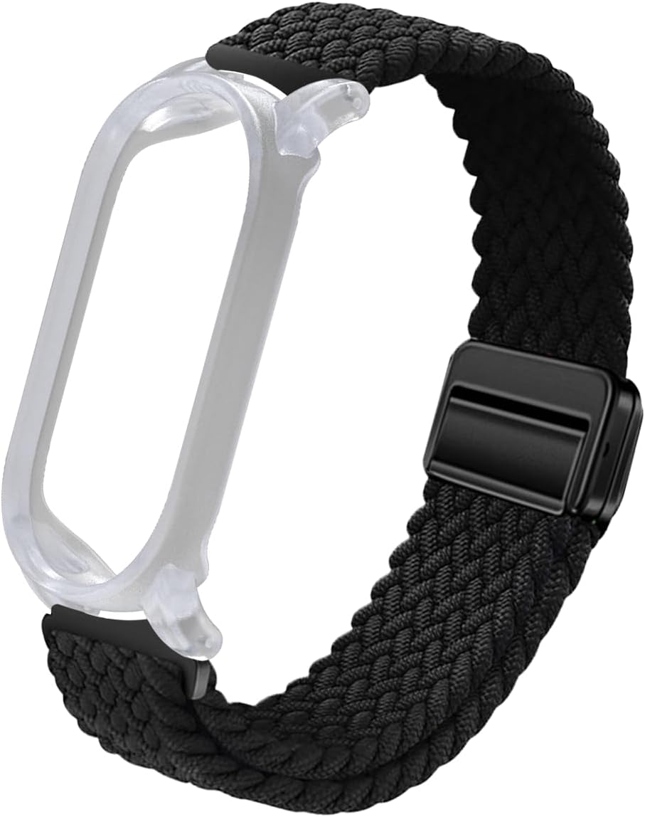4.8"-9.0" TUDIA Snap On PC Case & Adjustable Braided Magnetic Wristband Compatible with PLAUD NotePin AI Voice Recorder