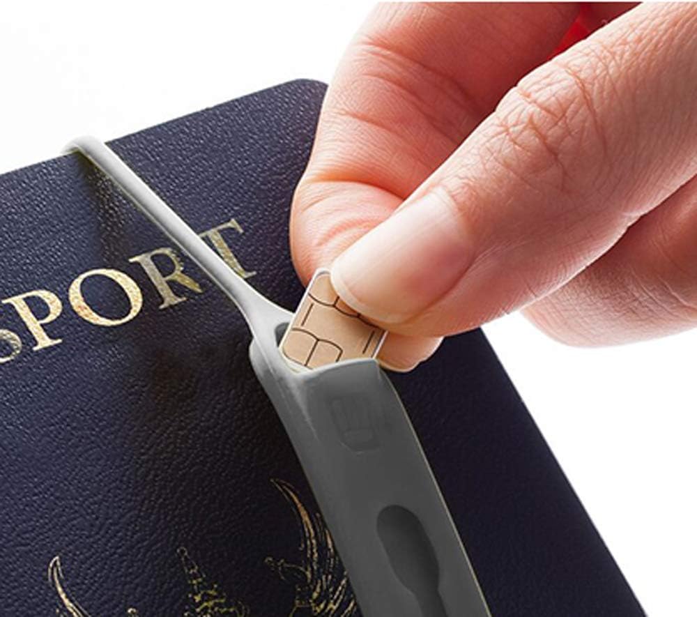 CARD DEVIL 3pcs/Set Sim/Pin Card Holder Storage Line,Micro SD Storage Slot Case Safe Pin Needle Anti Lost Travel sim