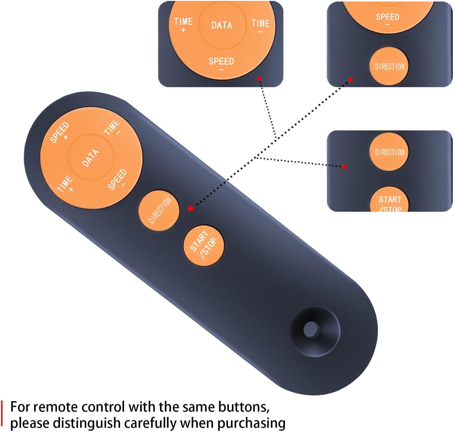 ZWP MC57A2 MC57D Replacement Remote Control fit for FOUSAE Under Desk Elliptical Machine