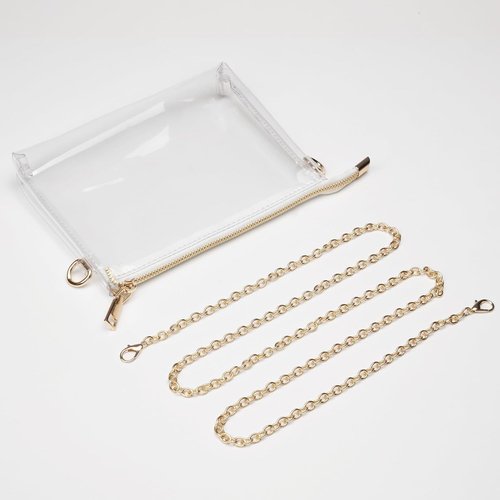 BS-VOG Clear Purse for Women - Stadium Approved Crossbody Bag with Zipper | Ideal for Concerts & Sports