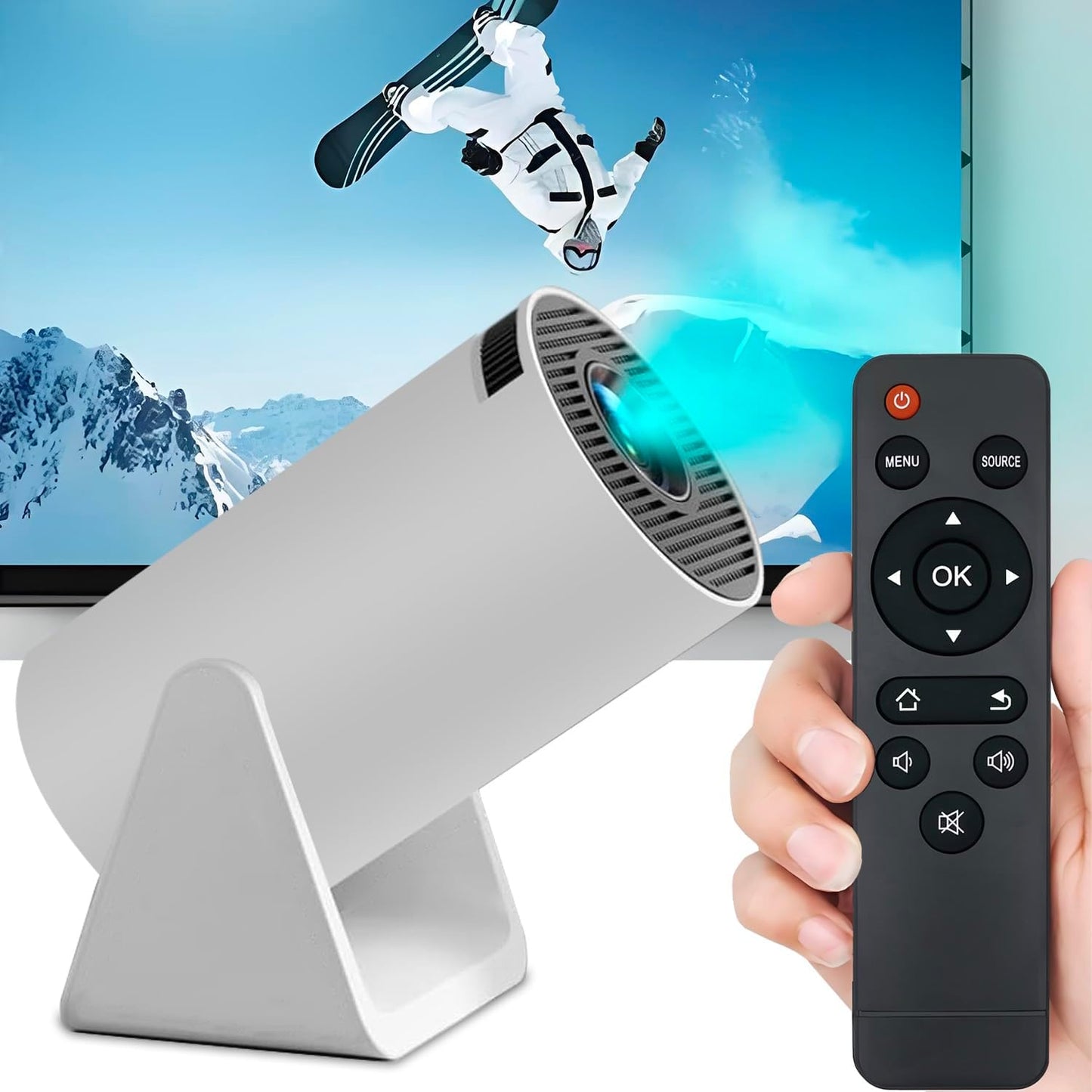 S27 AWO Replacement Remote Control Compatible for Wimius Portable Mini Movie Projector