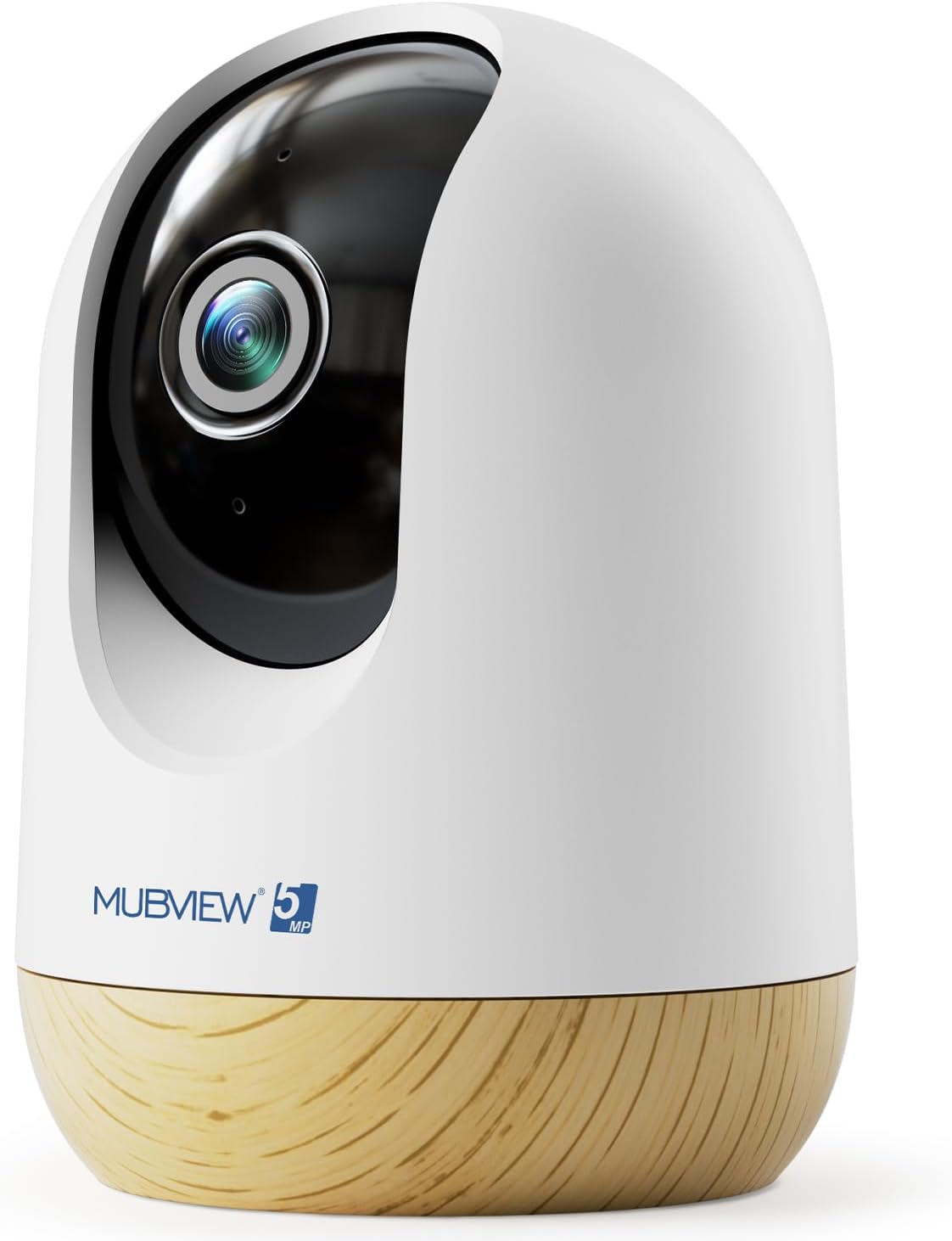 MUBVIEW 5MP 5/2.4G Plug-in Indoor Security Camera no Subscription, WiFi Pet Cam Indoor with Phone App, Dog Camera