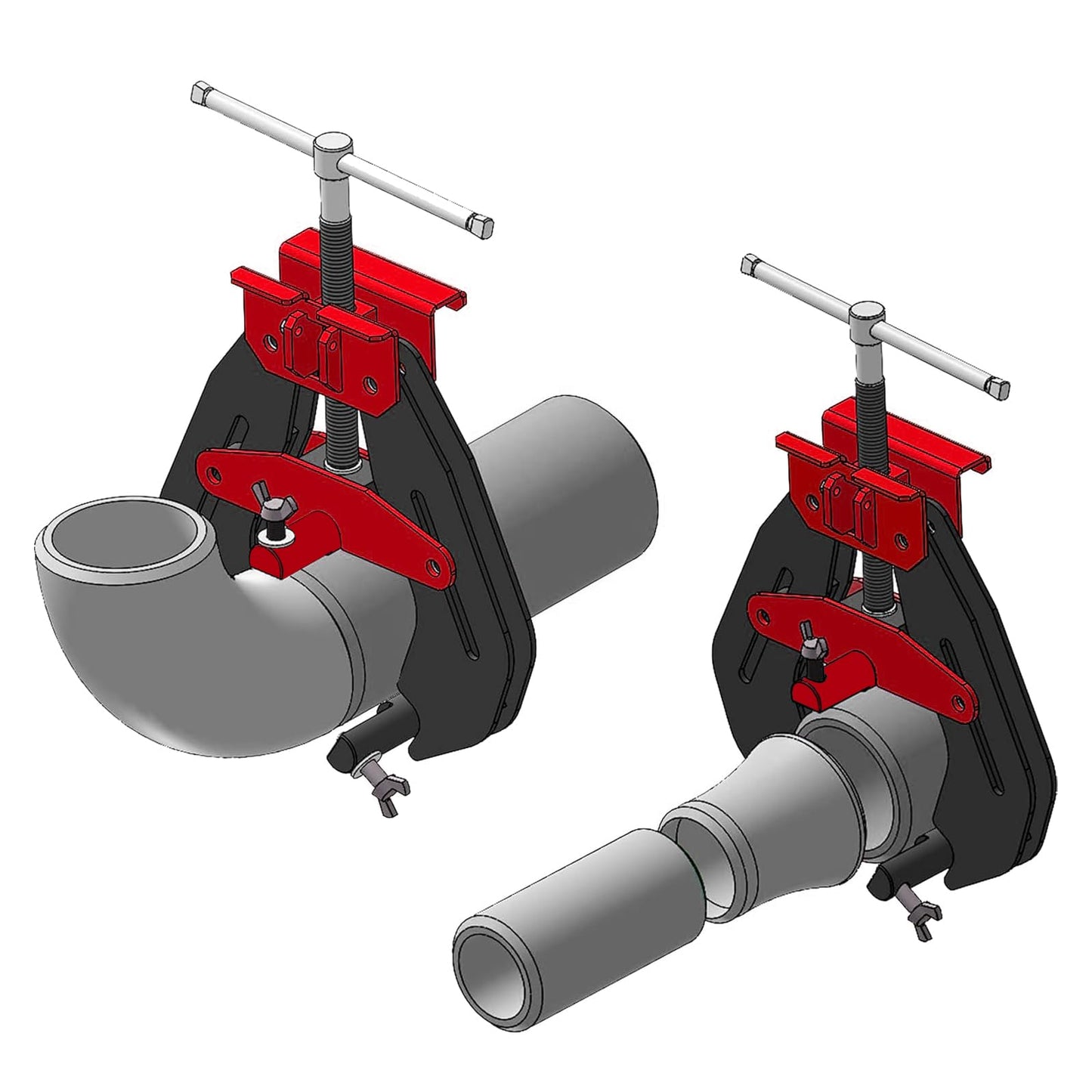 Alwalkee 8"-16" Heavy Duty Pipe Alignment Clamp, Professional Quick Release T-Handle for Welding & Fittin