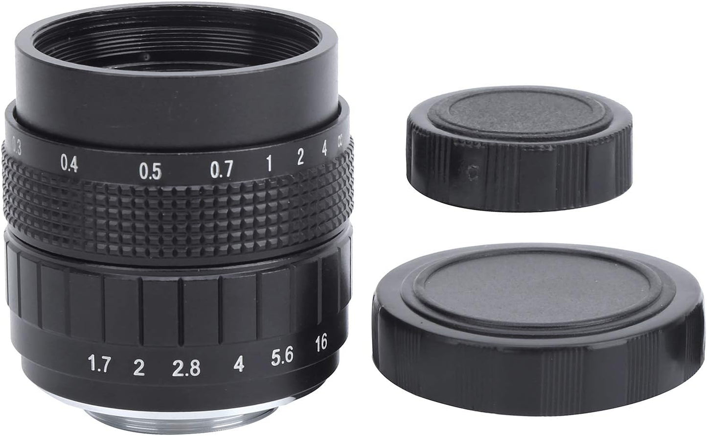lvifloae 35mm F1 7 C Mount TV Movie Fixed Focus Mirrorless Camera Lens Fixed Focus Micro Single Suitable Closed Circuit