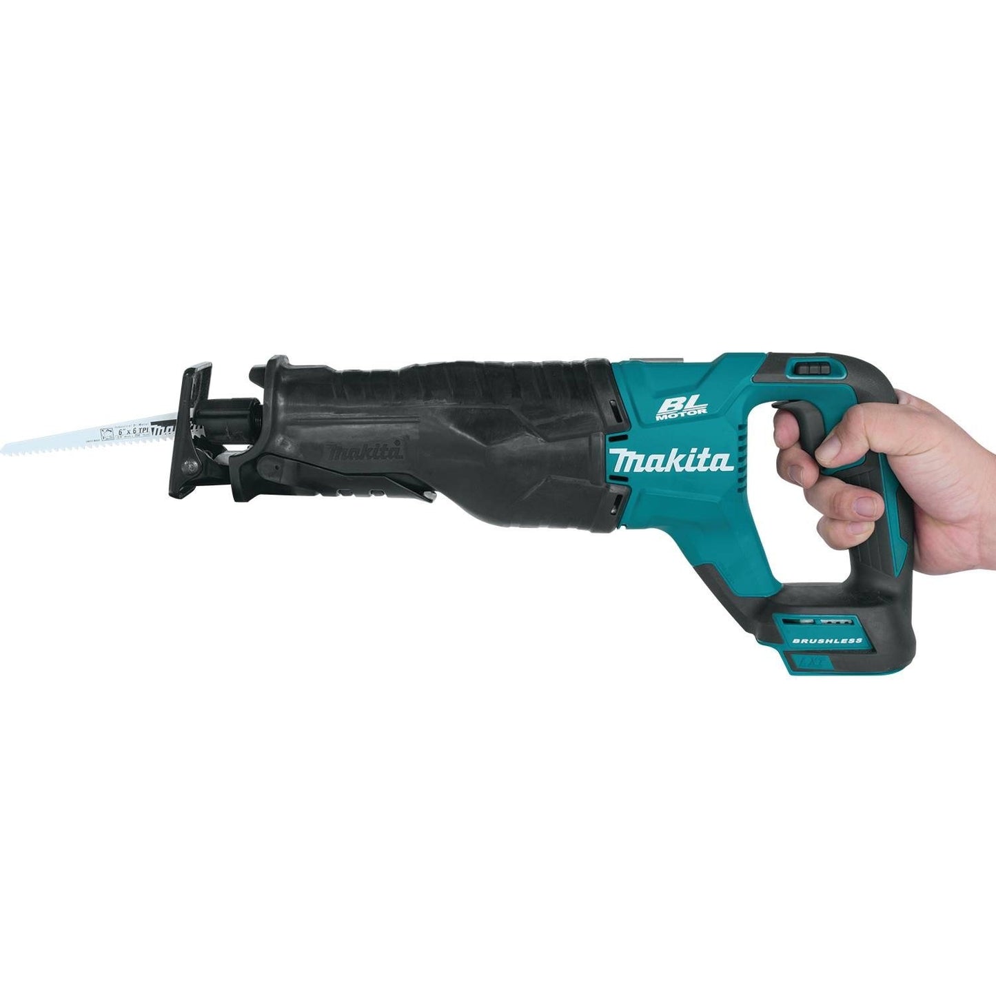 Makita XRH01T 18V LXT Lithium-Ion Brushless Cordless 1" Rotary Hammer Kit (5.0Ah) with XRJ05Z 18V LXT Lithium-Ion Brushless Cordless Recipro Saw