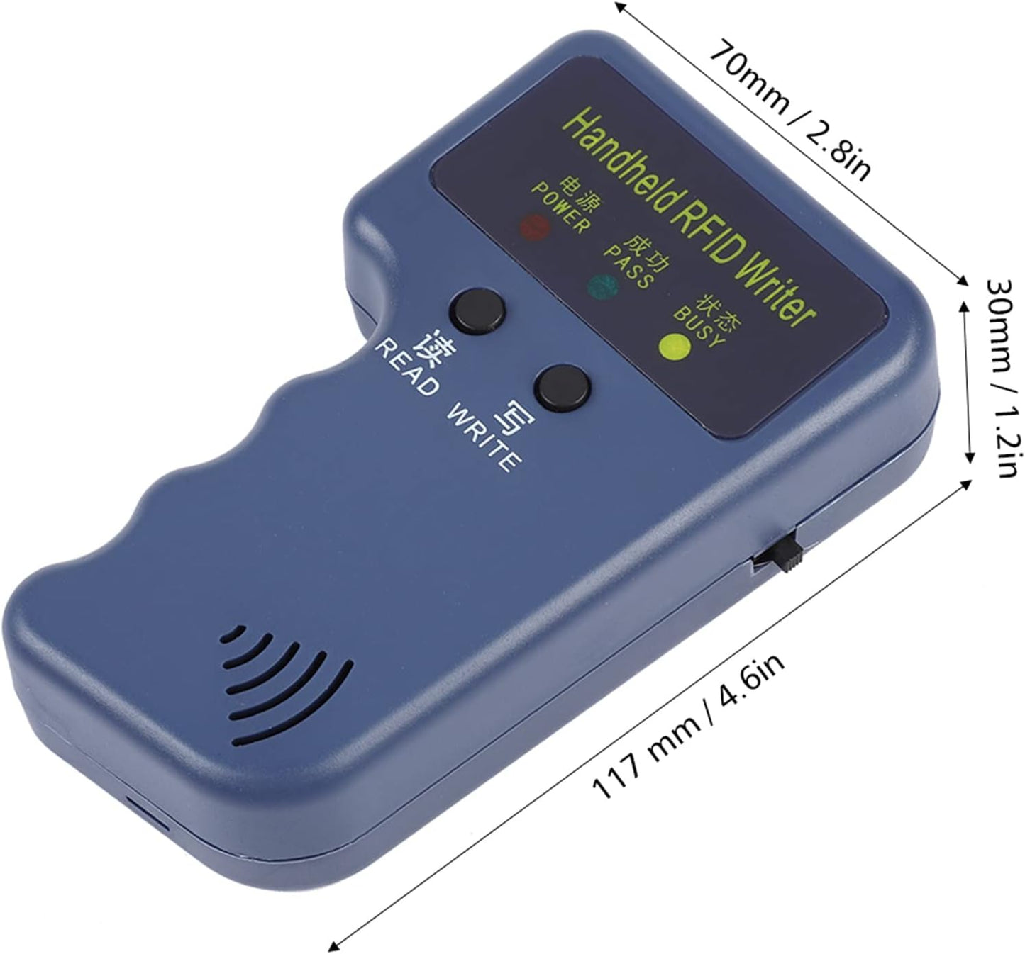 Locadence 125khz EM4100 RFID Reader Writer, Portable Handheld RFID ID Card Copier Reader Writer Duplicator