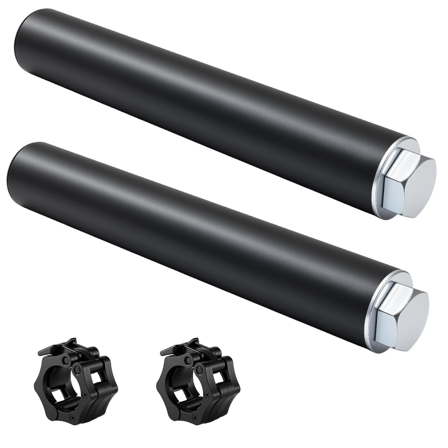 CAELUM Weight Plate Holder Power Rack Attachment, for 2 Inch Olympic Plate Storage, Squat Rack Holder Fits 2x2, 2x3, 3x3 Power Cages with 5/8" Holes 2 Pack