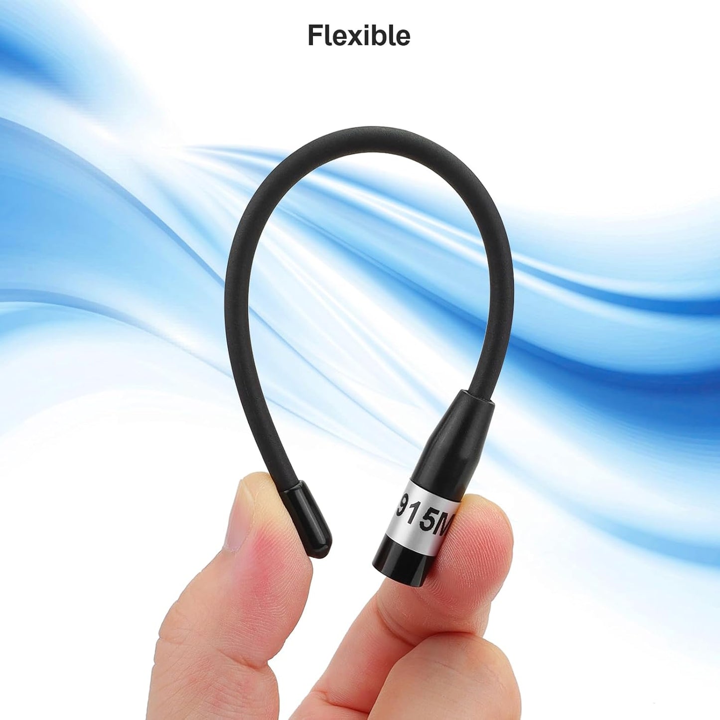 MakerHawk 915MHz 10dBi 17cm (2 Pack) Antenna Gain for Meshtastic LoRa Long Range Soft Whip Antenna, Omni SMA Male Black
