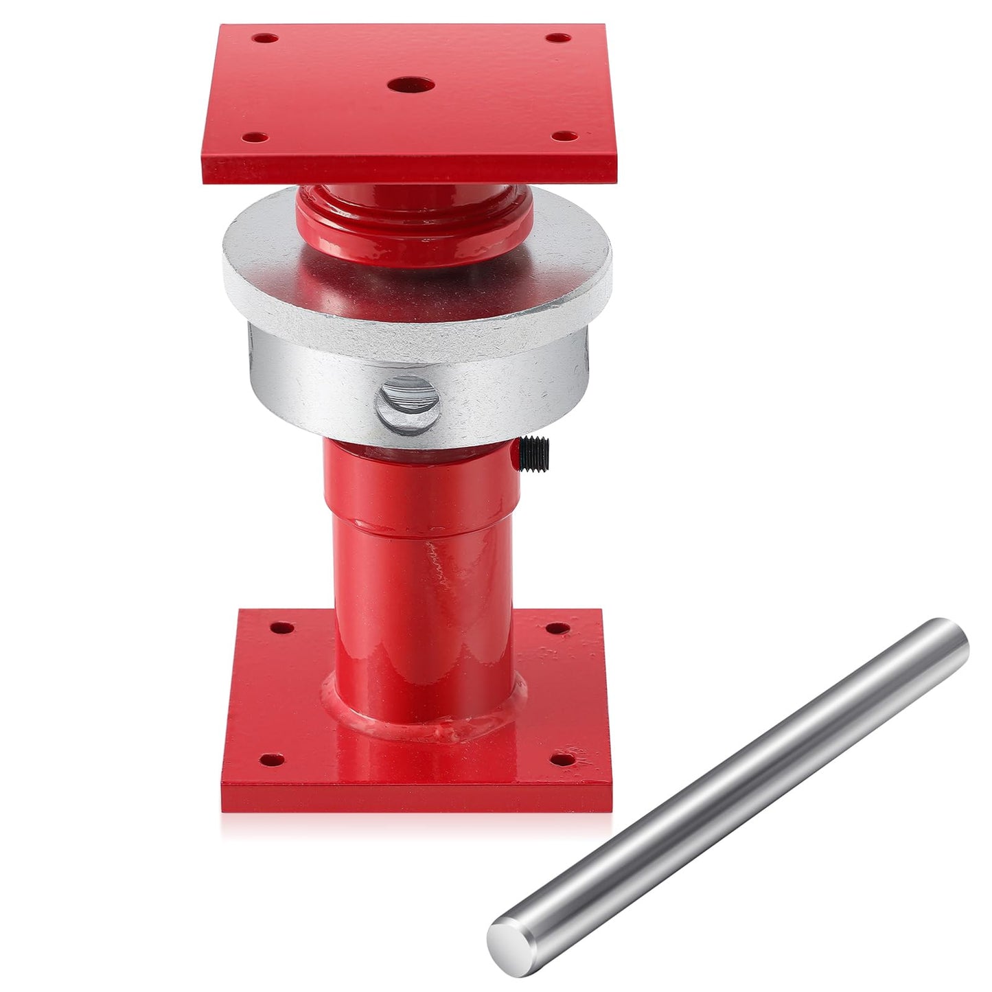 Lanties Adjustable Screw Jack Post for House Leveling, Manufacturing House Jacks with Wrench Screw Steel Shores, Range of Adjustment (6.5''-9'',Red,1 Pcs)