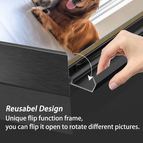 Gentle Deer Custom Canvas Prints - Personalized Photo Gifts with Wooden Frame | 12" x 16" Black