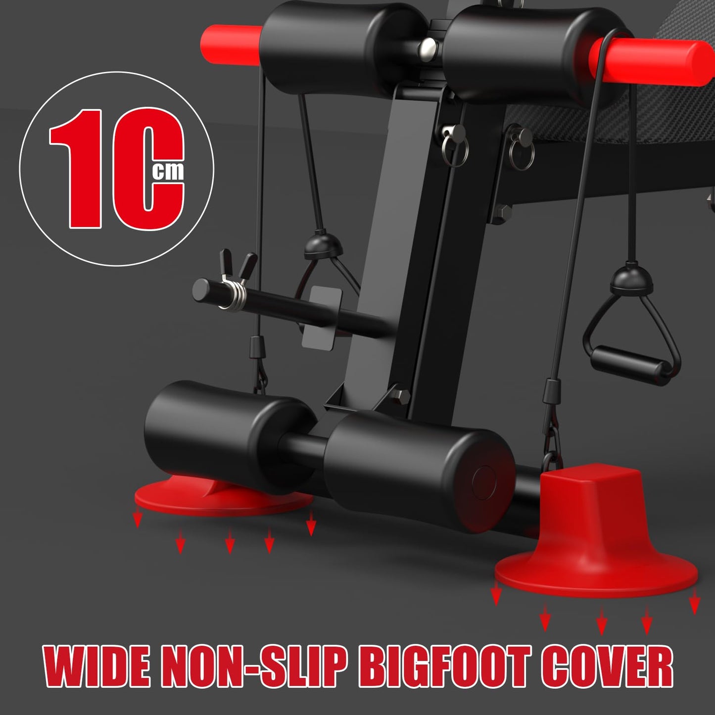Adjustable Weight Bench - Utility workout Benches for Exercise, Free Installation Design for Portable Fitness Strength Training Equipment at Home Gym