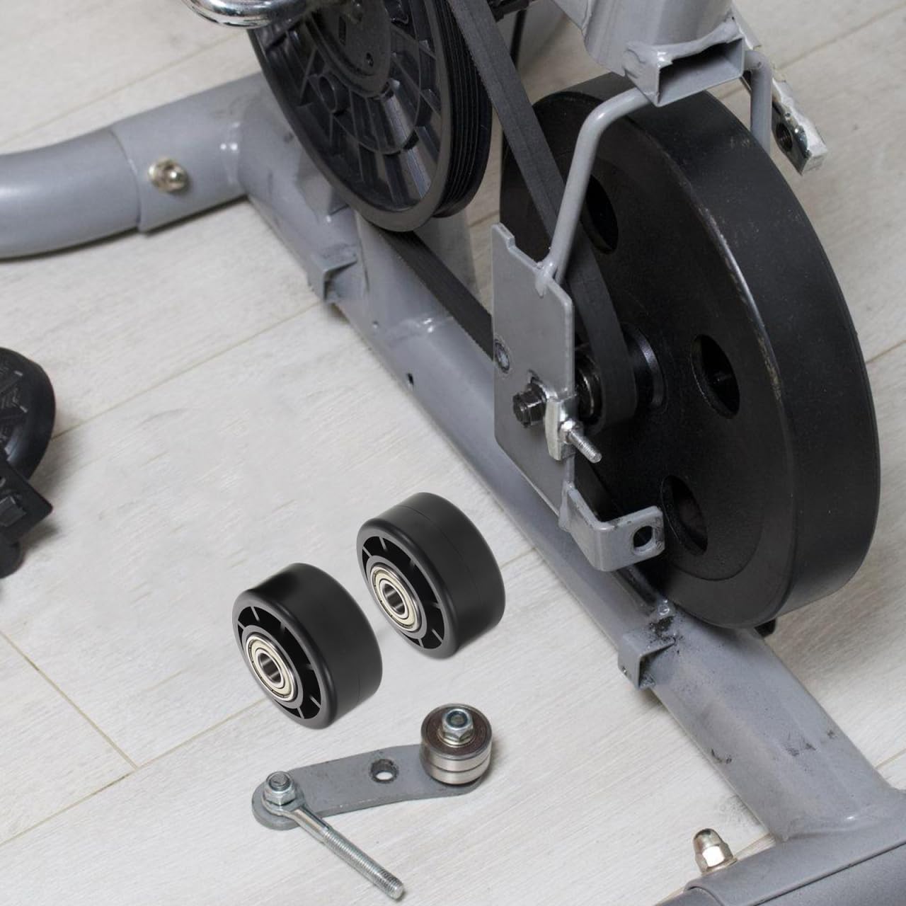 OHPHCALL Fitness Equipment Universal Wheel Replacement 2-Pack with Durable Pp Caster Bearings for Treadmill Gym Roller and Exercise Bike Accessories 2.76 Inch