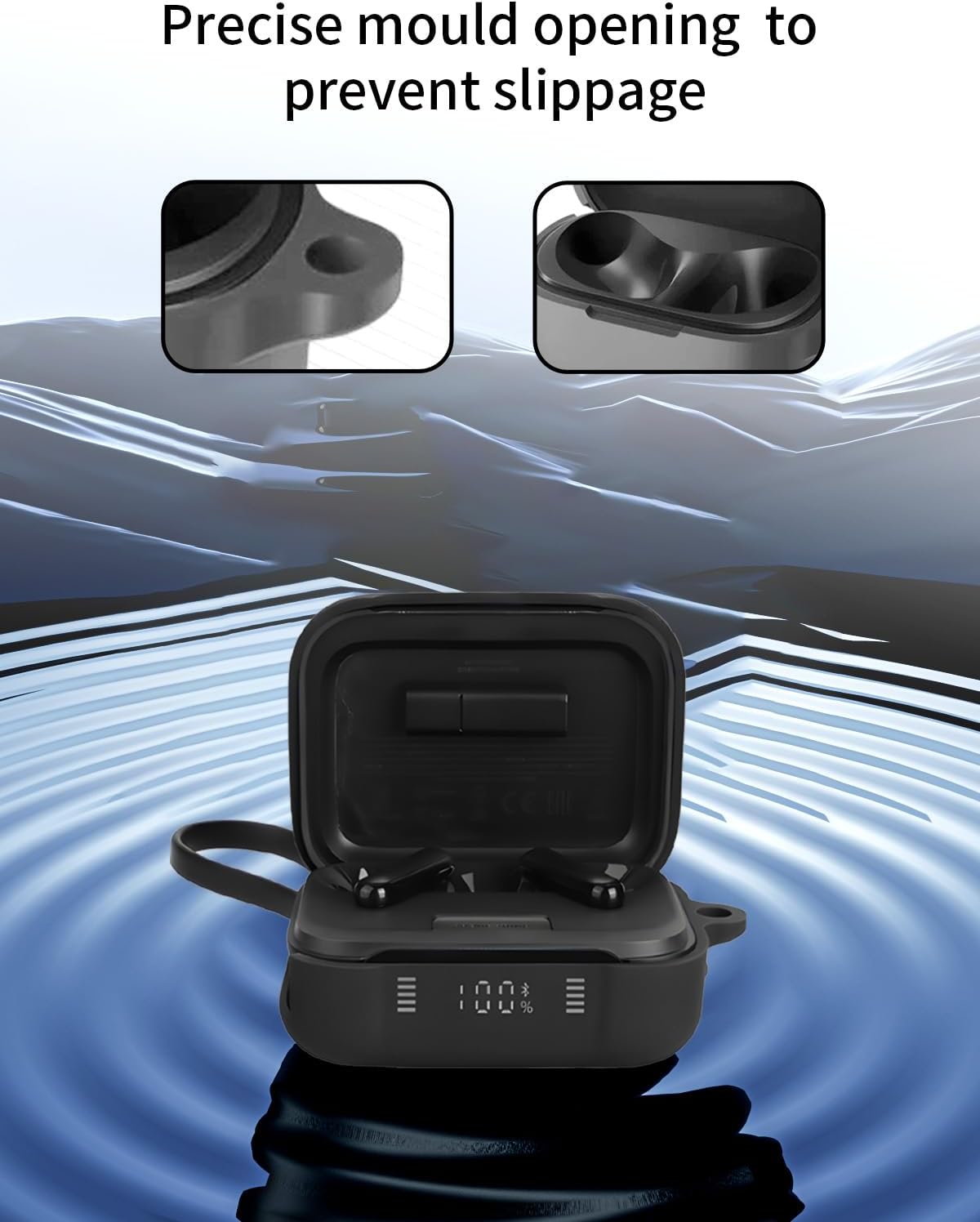 UYRUREL P41i Case for soundcore Active Noise Cancelling Earbuds,Premium Silicone Shockproof Protection Skin Touch