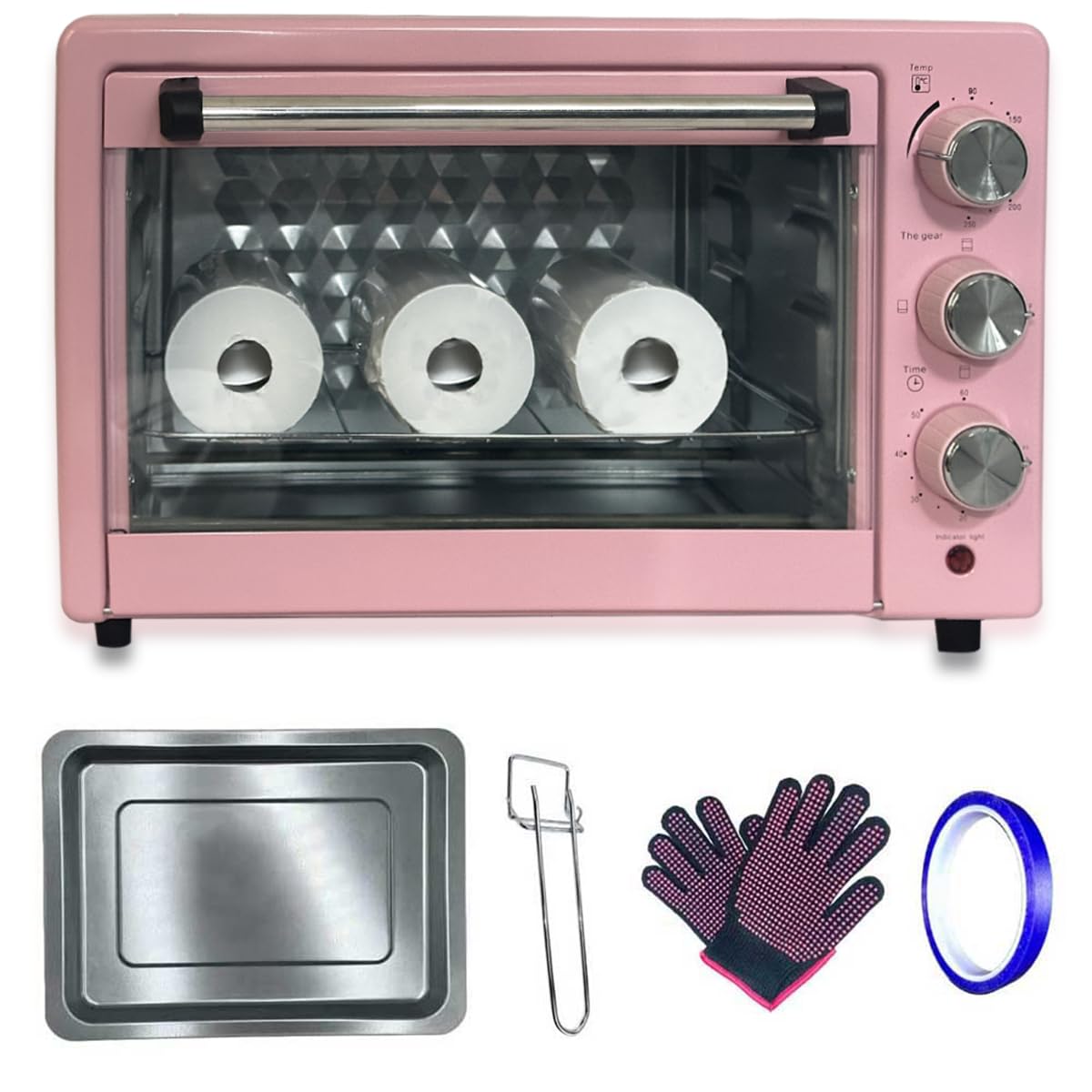 KAVIAT Sublimation Oven Machine with Heat Tape,Gloves,1500W 22L 110V Convection Oven for Sublimation Blanks Mugs Tumblers,Water Bottles,Cups Bulk Sublimation Printing