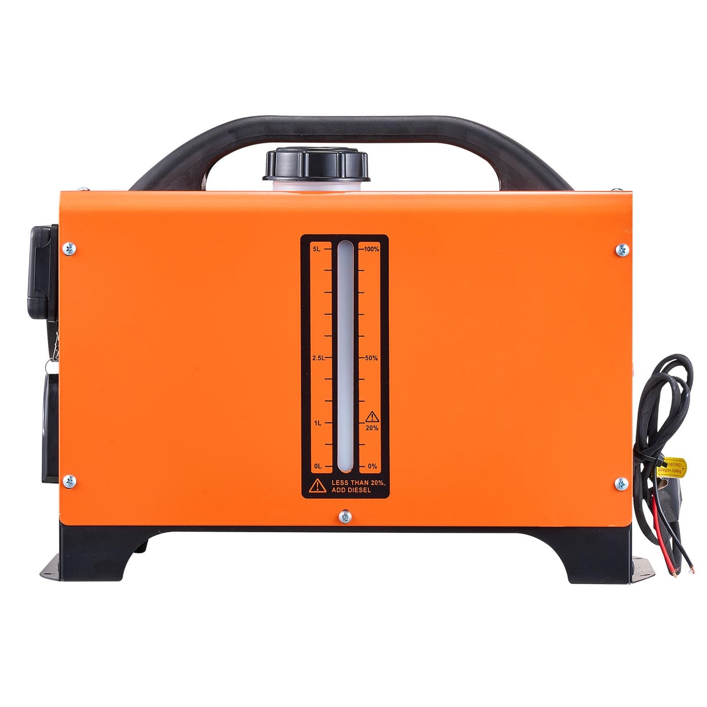VEVOR Diesel Heater, 12V All-in-one Diesel Air Heater with Remote Control and LCD Display, 5L Fuel Tank Fast Heating Portable Diesel Parking Heater for RV, Truck, 8KW, Basic, Orange