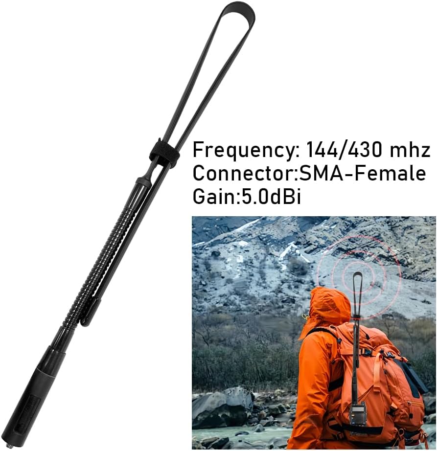 JoyRole Ra79 UV-5R BF-F8HP UV-82 Walkie Talkie Tactical Antenna SMA-Female Dual Band VHF/UHF Ham Radio Antenna for FAHP