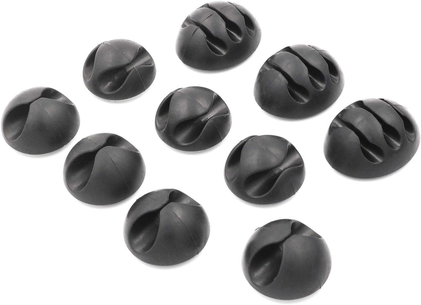 ENVISIONED 3M 10 Pack Pack) 10 Cable Clips with Self Adhesive, Cord Organizer for Desk Cable Management - of Black