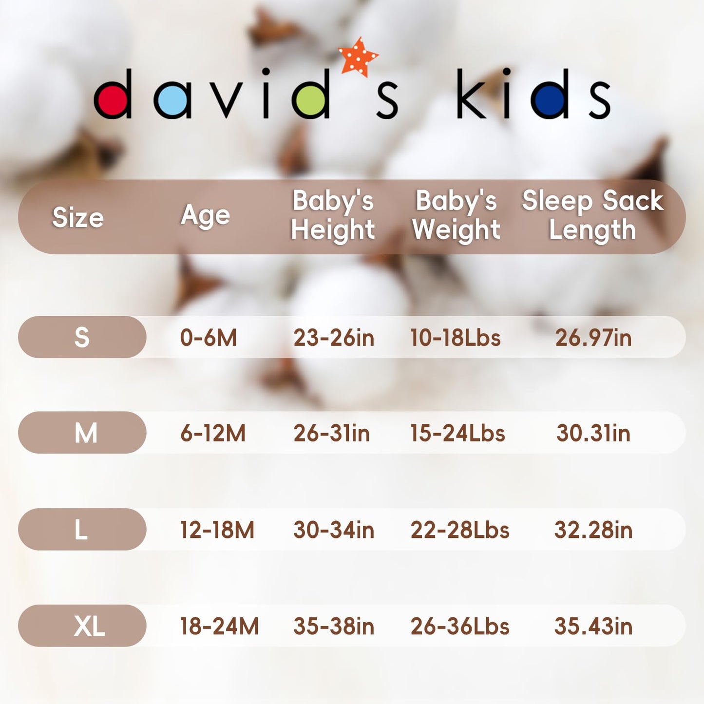 david's kids 3 Pack 100% Organic Cotton Baby Sleep Sack 6-12 Months, Ultra Soft Baby Wearable Blankets with 2-Way Zipper, Comfy Sleeping Bags for Infant Newborn Boys Girls Neutral, Medium Size, Floral