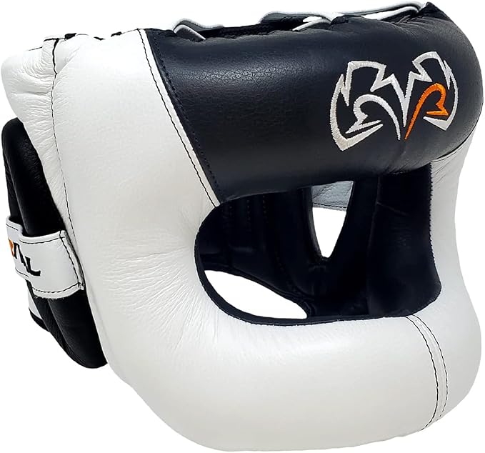 RIVAL Boxing RHGFS3 Face-Saver Sparring Headgear - Wide Eye Opening, Premium Leather, and Thermoplastic Inner Frame